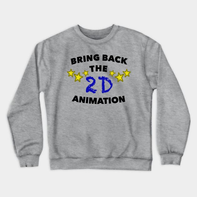 2D Animation Crewneck Sweatshirt by Toonfreak